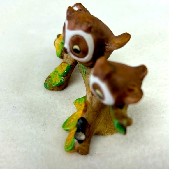 - Vintage 50’s JOSEF ORIGINALS bisque porcelain anthropomorphic owls on a… - Picture 3 of 9